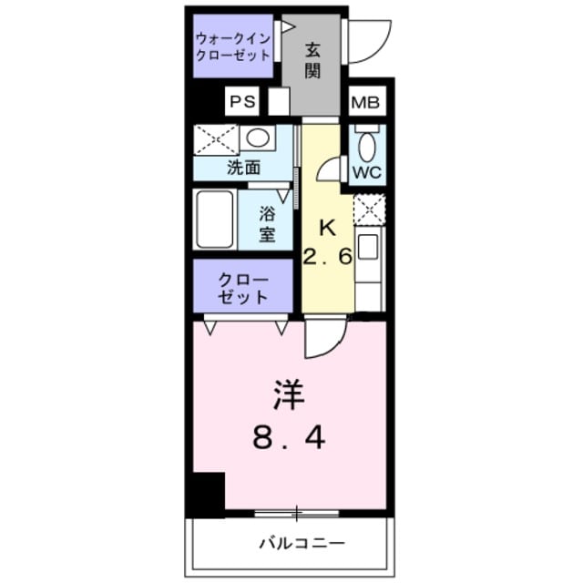 河内小阪駅 徒歩14分 6階の物件間取画像