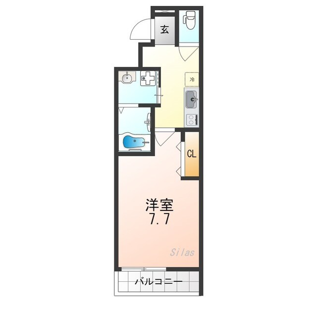 フジパレス住ノ江駅南サウスの物件間取画像