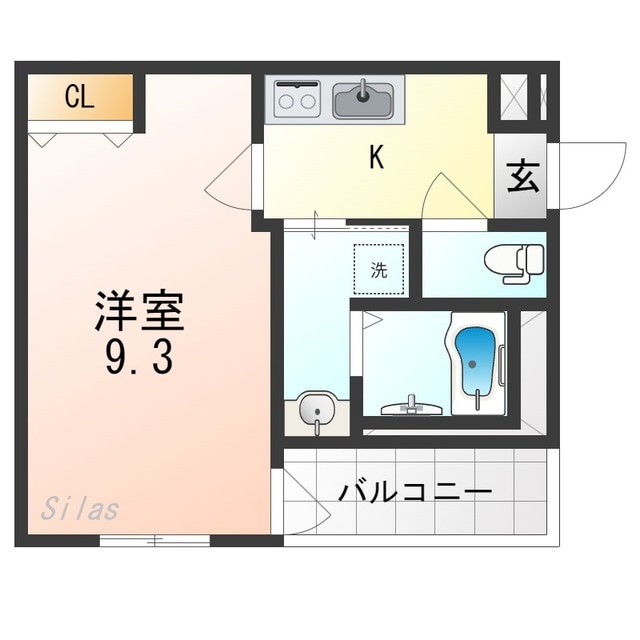 住ノ江駅 徒歩3分 2階の物件間取画像