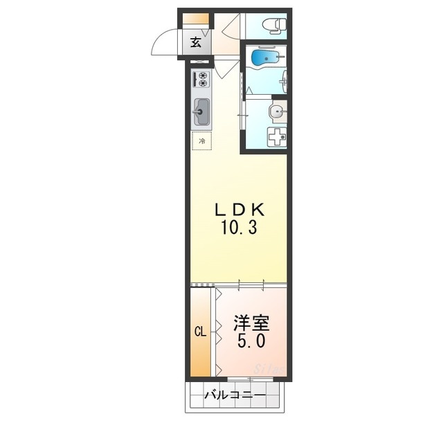 矢田駅 徒歩8分 1階の物件間取画像