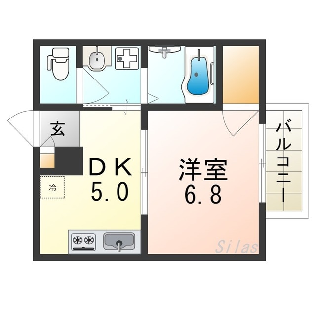 アムール　LAFORETの物件間取画像