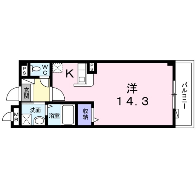 北加賀屋駅 徒歩9分 2階の物件間取画像