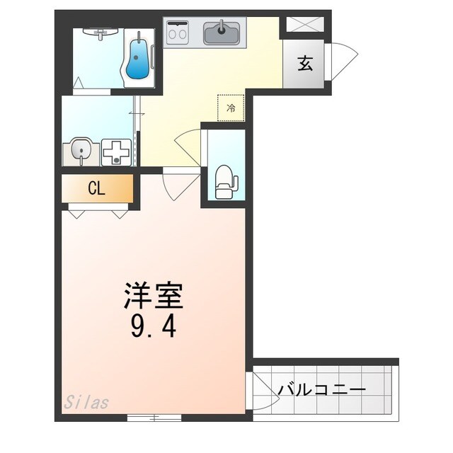 三国ケ丘駅 徒歩9分 3階の物件間取画像