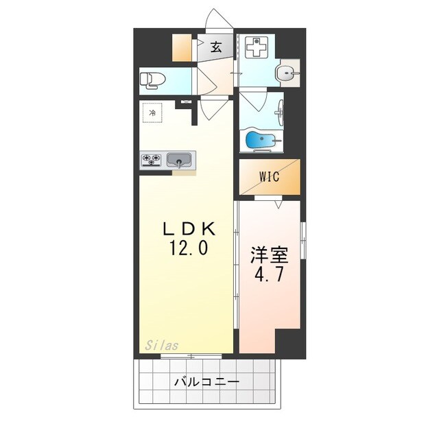 三国ケ丘駅 徒歩9分 9階の物件間取画像