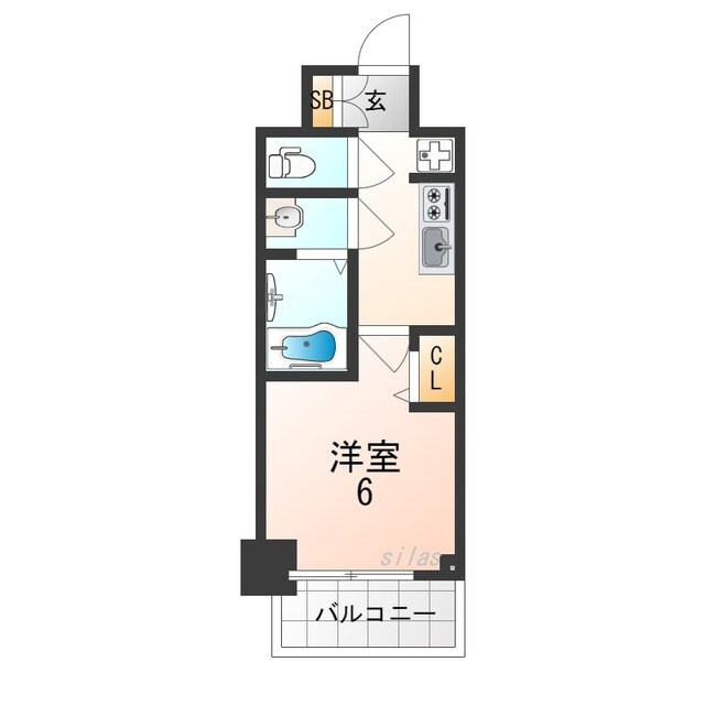 今里駅 徒歩11分 13階の物件間取画像