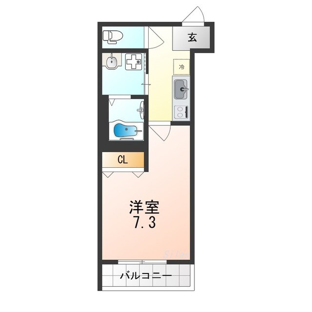 あびこ駅 徒歩5分 1階の物件間取画像