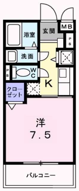 新金岡駅 徒歩9分 1階の物件間取画像