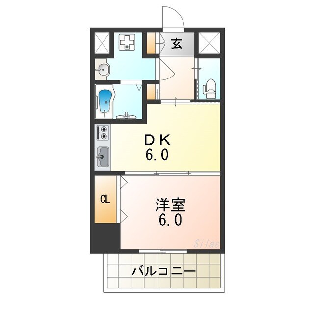 住之江公園駅 徒歩5分 4階の物件間取画像