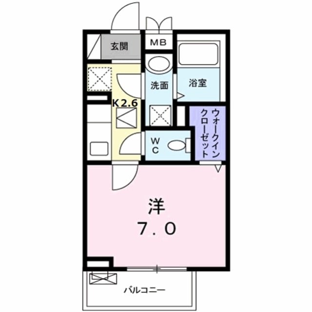 寺田町駅 徒歩7分 2階の物件間取画像