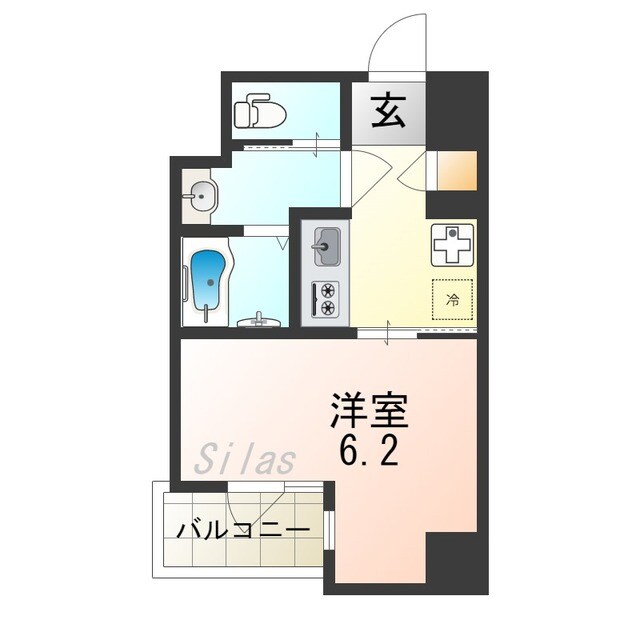 森ノ宮駅 徒歩7分 9階の物件間取画像