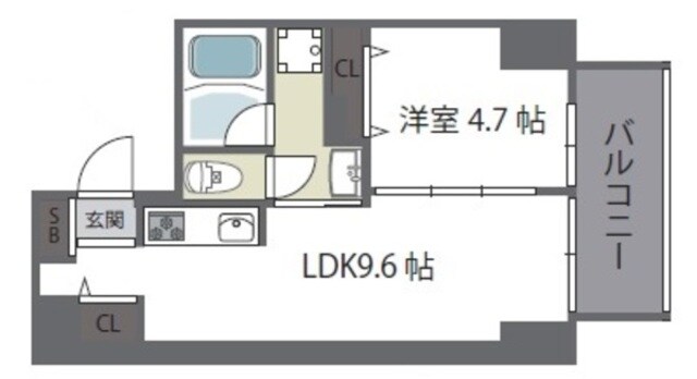 グランガーデン足代新町の物件間取画像