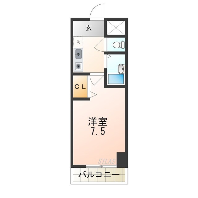 玉出駅 徒歩6分 3階の物件間取画像