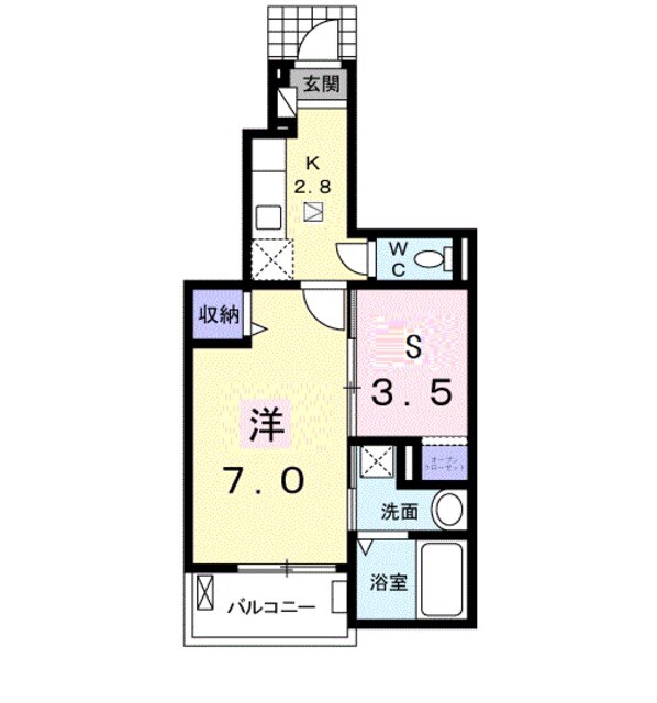 矢田駅 徒歩14分 1階の物件間取画像