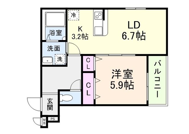 フジパレス教興寺三丁目Ⅱの物件間取画像