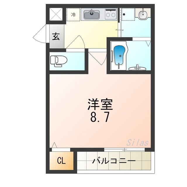 百舌鳥駅 徒歩5分 3階の物件間取画像