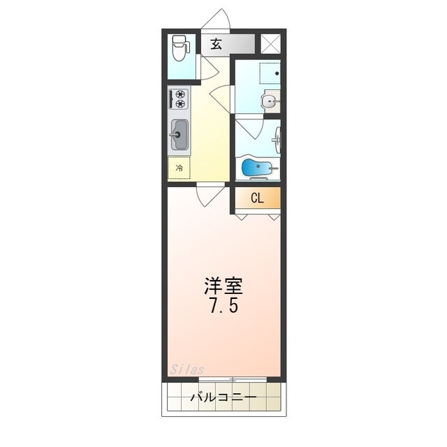 フジパレス浜寺ノースⅠ番館の物件間取画像