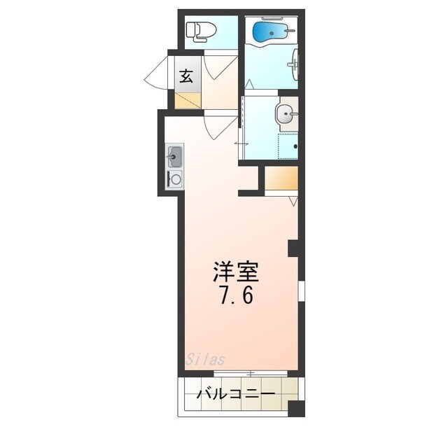 七道駅 徒歩10分 1階の物件間取画像