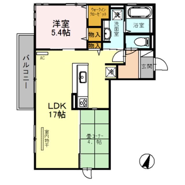 ルナピエーナ　A棟の物件間取画像