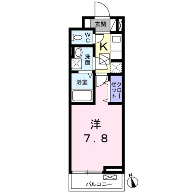 鳳駅 徒歩13分 1階の物件間取画像