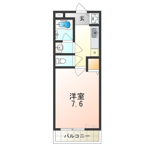 三国ケ丘駅 徒歩10分 2階の物件間取画像