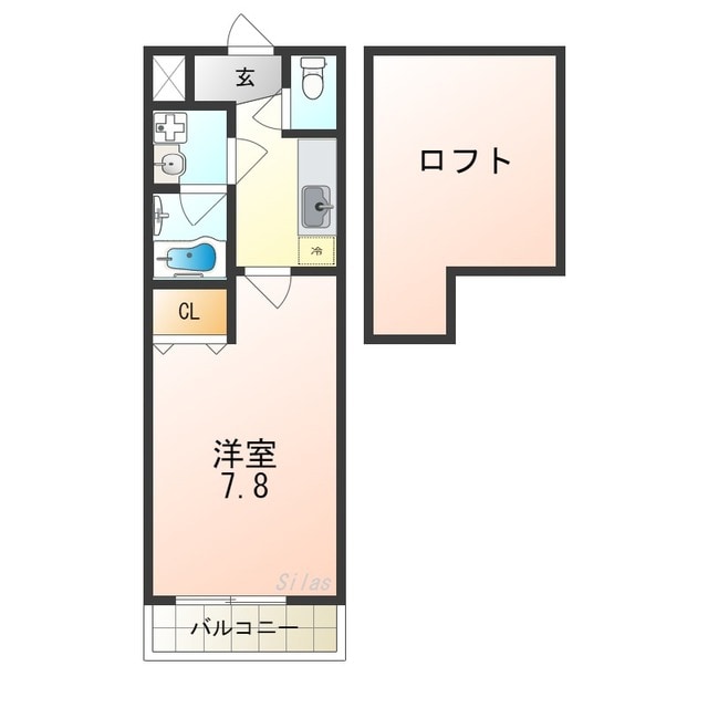 富木駅 徒歩9分 2階の物件間取画像