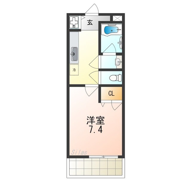 深井駅 徒歩9分 2階の物件間取画像