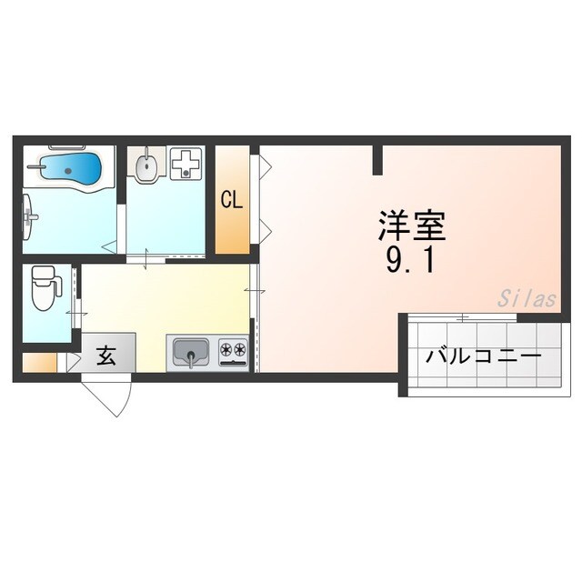 深井駅 徒歩10分 3階の物件間取画像