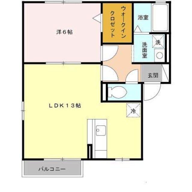 鳳駅 徒歩6分 2階の物件間取画像