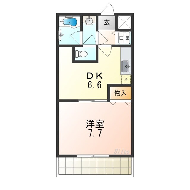 フジパレス式内町Ⅲ番館の物件間取画像