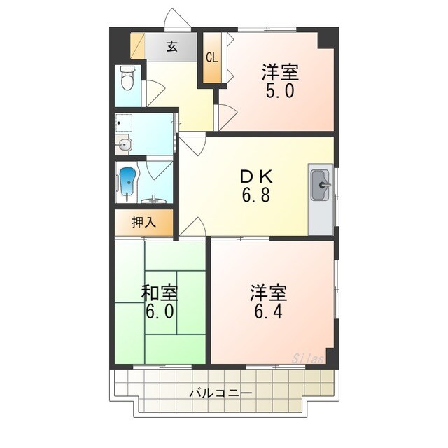 泉ケ丘駅 徒歩14分 1階の物件間取画像