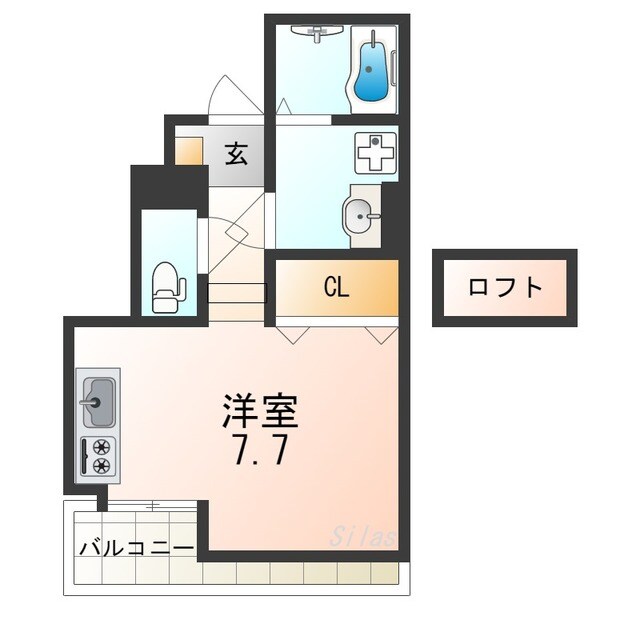 上野芝駅 徒歩21分 1階の物件間取画像