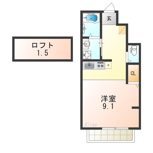 深井駅 徒歩25分 1階の物件間取画像