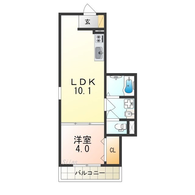 F＋style出島海岸通の物件間取画像