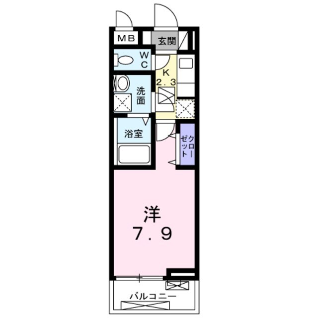 アペルト泉佐野Ⅴの物件間取画像