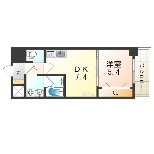 堺駅 徒歩9分 7階の物件間取画像