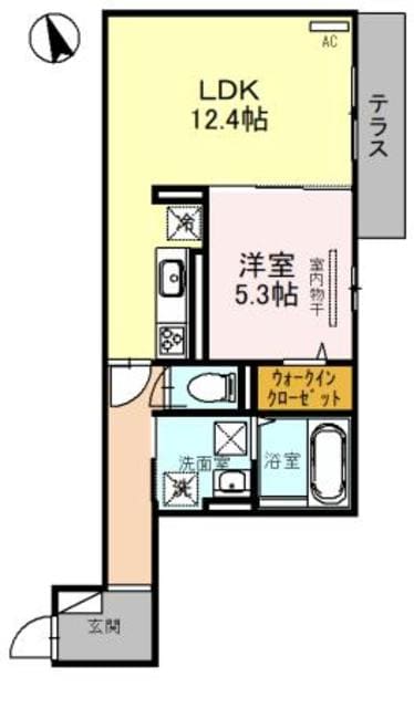 メゾンシュシュ　A棟の物件間取画像