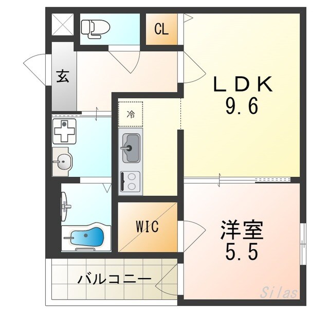 フジパレス日根野駅南Ⅰ番館の物件間取画像