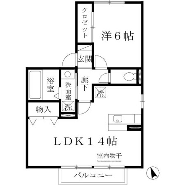 リバティーコートの物件間取画像