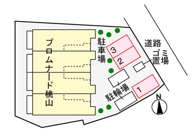 プロムナード桃山の物件外観写真