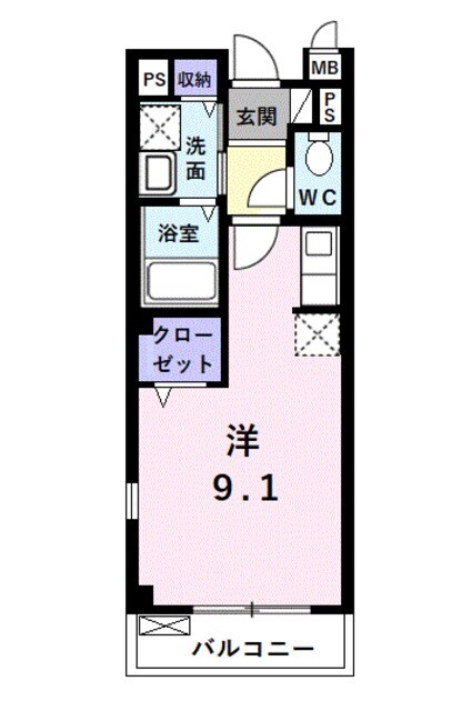 メゾンラフィネの物件間取画像