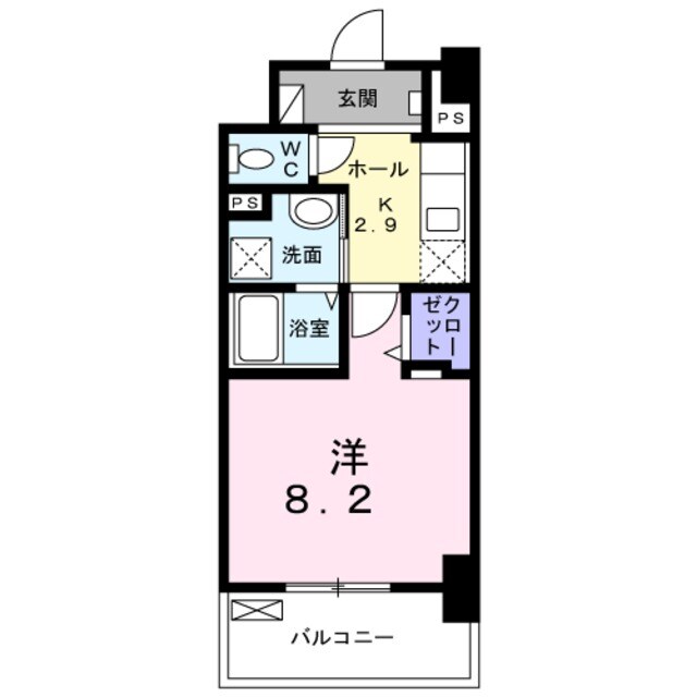 メルベージュ岸の物件間取画像