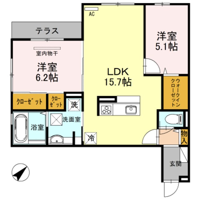 L’abitazioneの物件間取画像