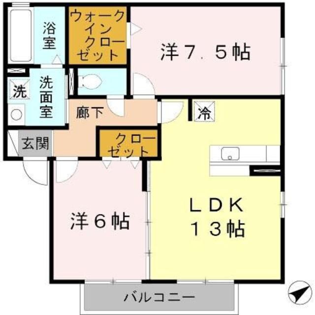 ル・ミリューはくようの物件間取画像