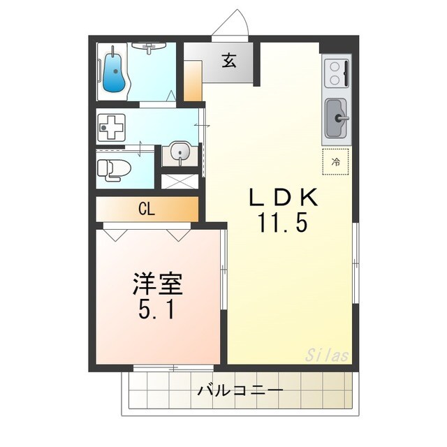F+style羽衣1号館の物件間取画像