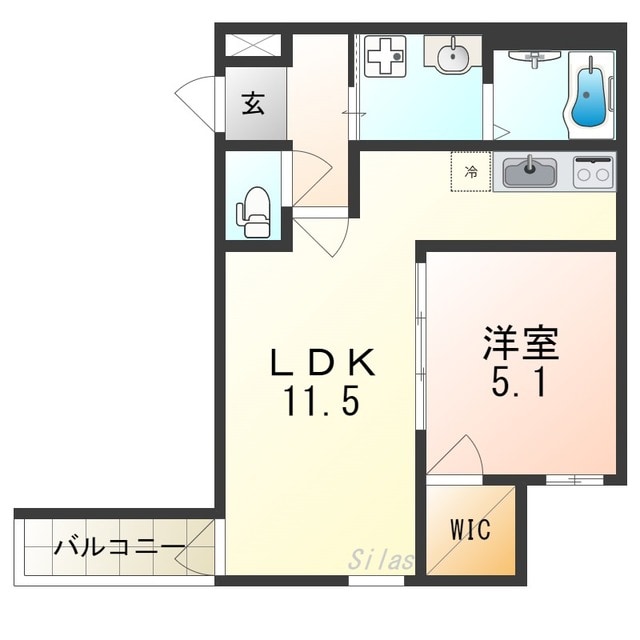 フジパレス堺浅香Ⅱ番館の物件間取画像