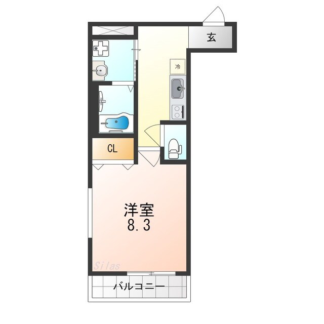 フジパレス泉大津ノースの物件間取画像