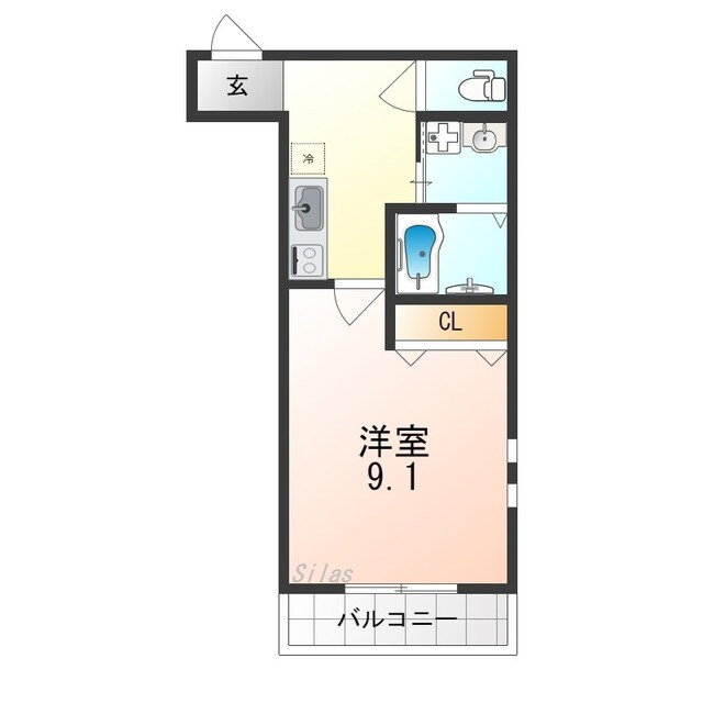 フジパレス高石千代田Ⅰ番館の物件間取画像