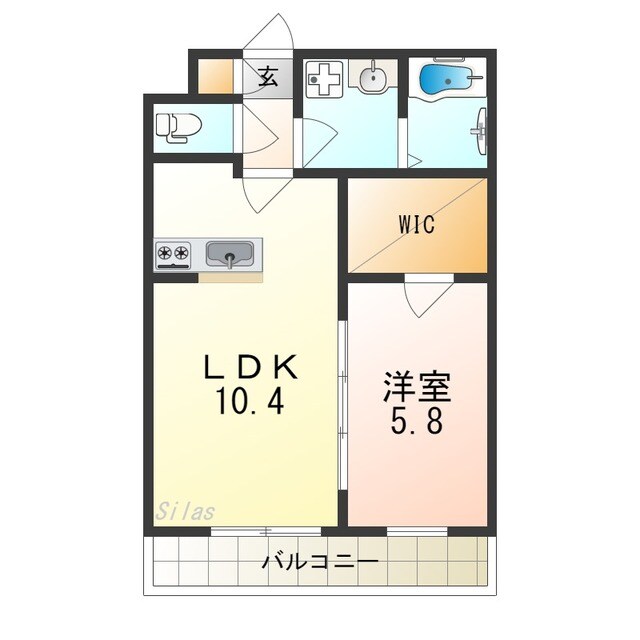 リュミエール石津の物件間取画像