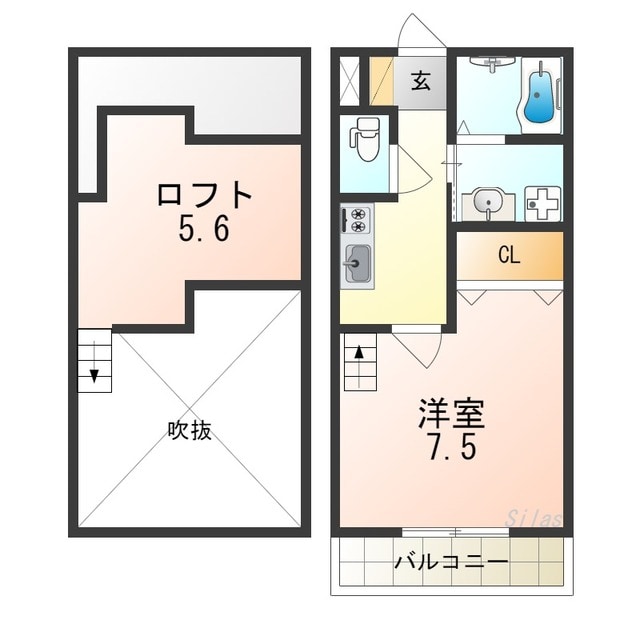 T&S・Kitahanadaの物件間取画像