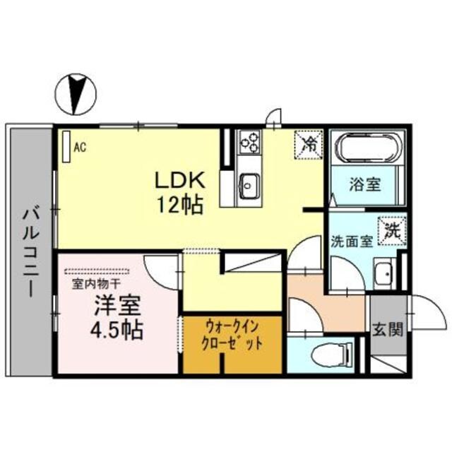 アヴェルラ堺の物件間取画像